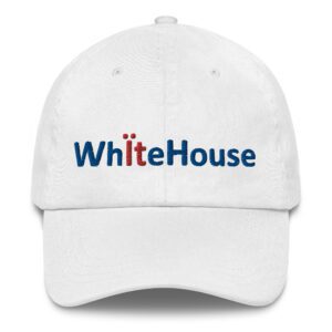 White cap with "White House" text.