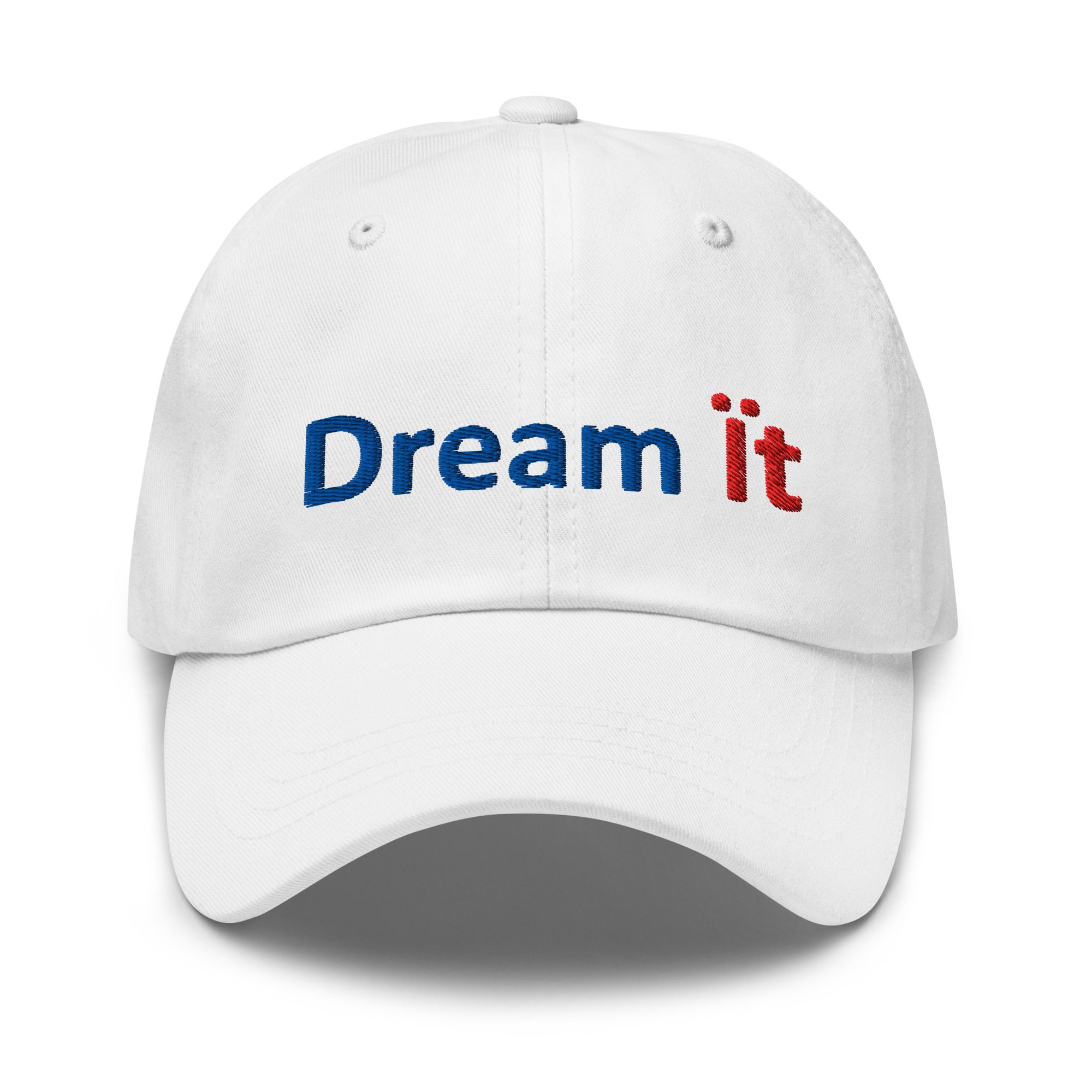 69ca885315870_Dream it classic-dad-hat-white-front-69c7e9d916f9d