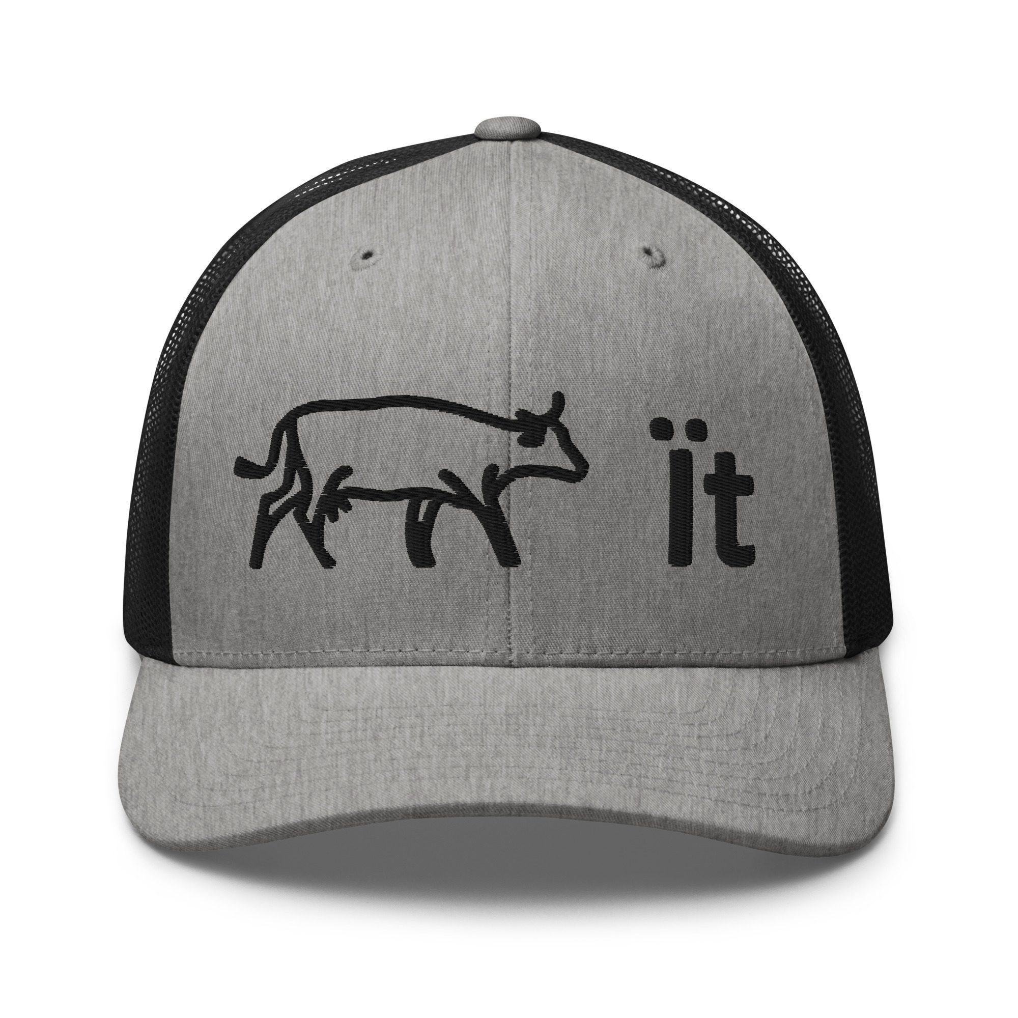 69efd548c546b_Milk it retro-trucker-hat-heather-black-front-69c6f5c2f36b4